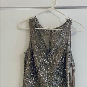 Silver lace vintage BCBG Max Azra